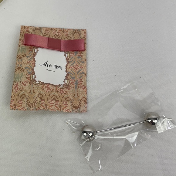 Silver Hair Bar Hair Accessory - Picture 2 of 6